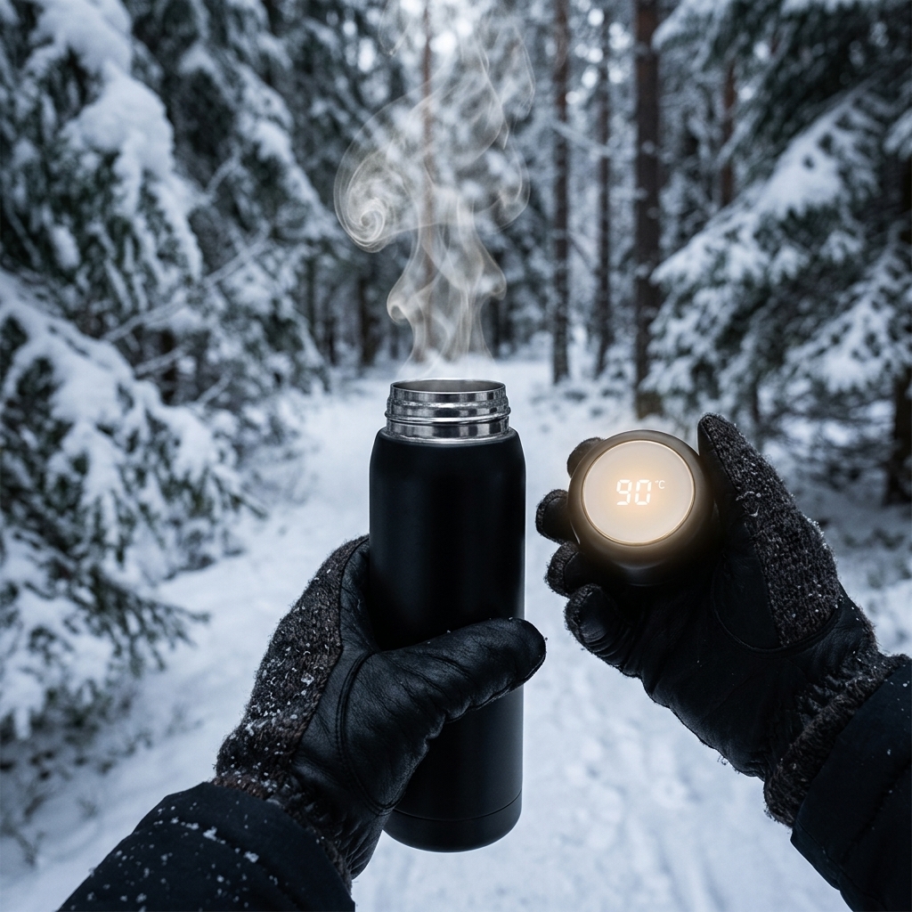 Smart Temperature Display Vacuum Flask - Image 4
